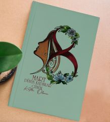 BK Gift 8 Mart Tasarımlı Sert Kapaklı Yeşil Lastikli Defter , Arkadaşa Hediye, Yeni İş Hediyesi, Doğum Günü Hediyesi-1