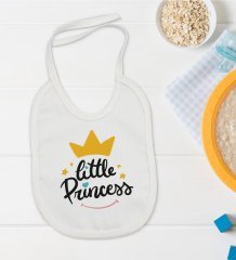 BK Kids Little Princess Tasarımlı Bebek Mama Önlüğü - Model 1