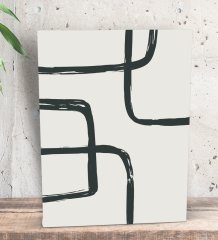 BK Gift Minimalist Art Tasarımlı Dekoratif Mini Kanvas Tablo 15x20cm-1
