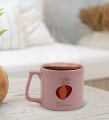 BK Gift Kişiye Özel İsimli Pastel Pembe Middle Kupa Bardak, Arkadaşa Hediye, Ev Hediyesi, Doğum Günü Hediyesi, Ofis Hediyesi-10