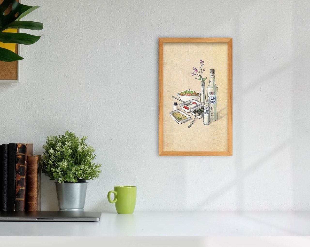 BK Home Rakı Tasarımlı Dekoratif Retro Ahşap Tablo-2