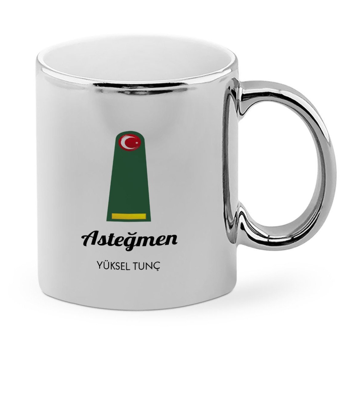 Kişiye Özel Mesleki Asteğmen Krom Kupa Bardak - 1