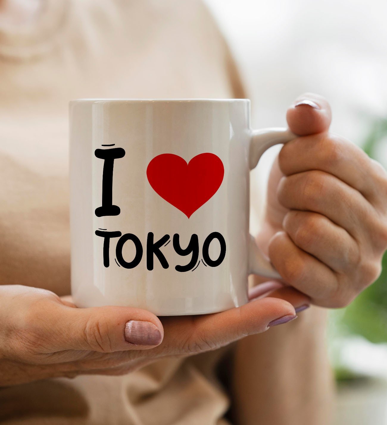 BK Gift I Love Tokyo Tasarımlı Beyaz Kupa Bardak