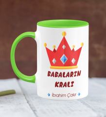 Kişiye Özel Babalar Günü Temalı Yeşil Kupa Bardak 19-387Y