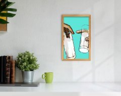 BK Home Rakı Tasarımlı Dekoratif Retro Ahşap Tablo-1
