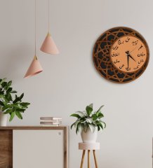 BK Gift Dekoratif 45cm Ahşap Duvar Saati-160