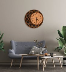 BK Gift Dekoratif 45cm Ahşap Duvar Saati-160
