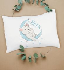 BK Kids Kişiye Özel İsimli 6 Parça Kırmızı Bebek Body Zıbın Battaniye ve Yastık Hediye Seti, Yeni Doğan Bebek Giyim Hediyesi-6