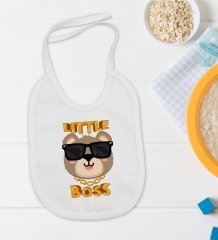 BK Kids Little Boss Tasarımlı Bebek Mama Önlüğü - Model 3