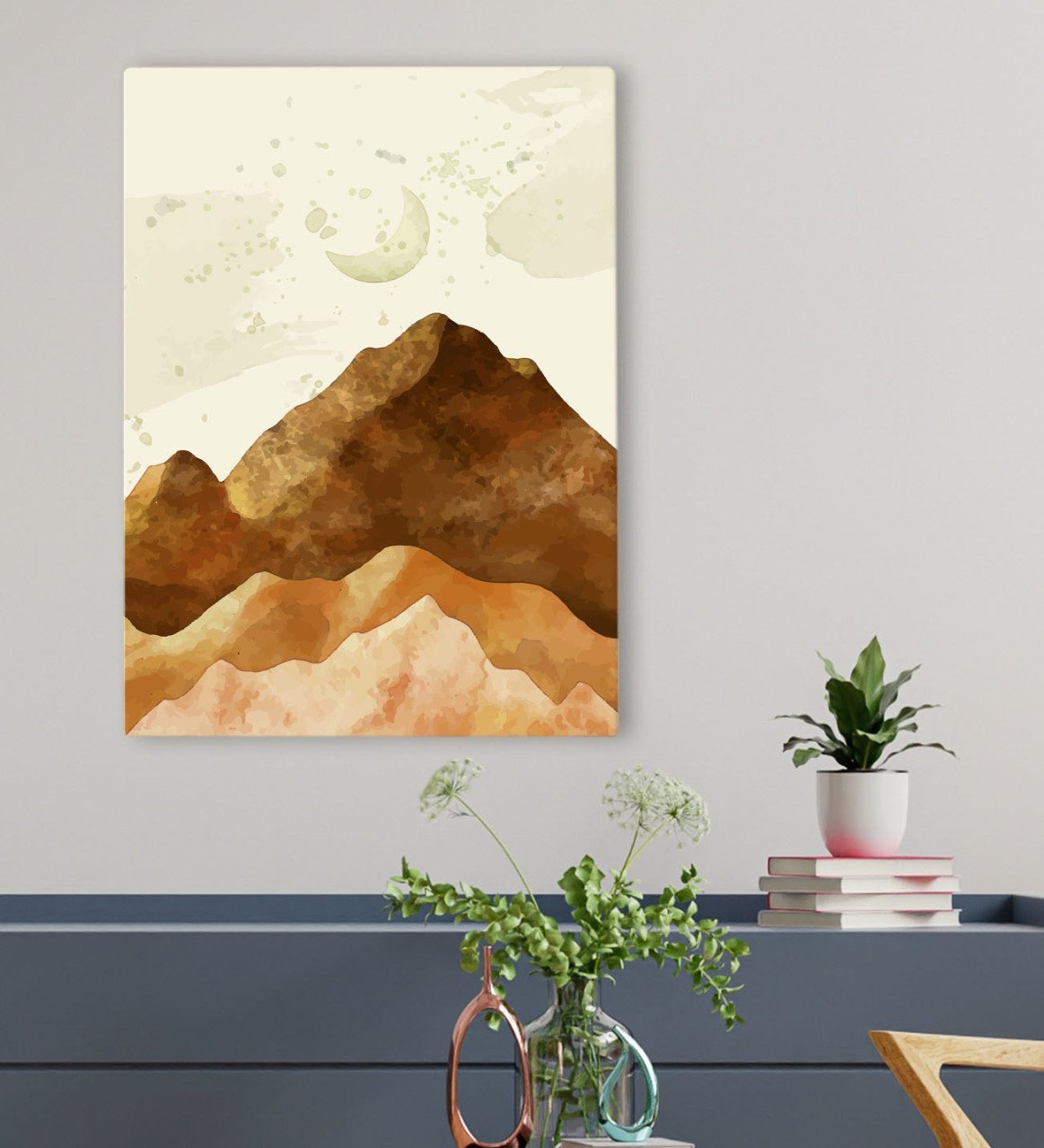 BK Gift Otel Odası Konseptli Kanvas Tablo 50x70cm-42