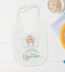 BK Kids Çok İlişmen Tasarımlı Beyaz Bebek Body Zıbın ve Mama Önlüğü Hediye Seti-2