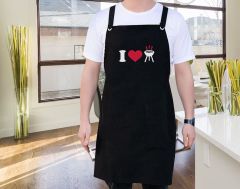 BK Gift Profesyonel Siyah Mutfak Önlüğü, Aşçı Önlüğü, Şef Önlüğü, Ev Hediyesi, Arkadaşa Hediye-8