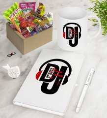 Kişiye Özel DJ Nostaljik Lezzetler Defter Kalem Kupa Hediye Seti-1