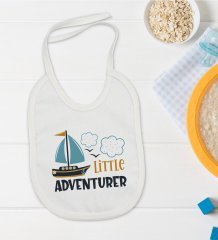 BK Kids Little Advanturer Tasarımlı Bebek Mama Önlüğü - Model 1