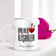Kişiye Özel Mesleki Halkla İlişkiler Beyaz Kupa Bardak - 001