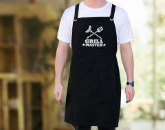 BK Gift Profesyonel Siyah Mutfak Önlüğü, Aşçı Önlüğü, Şef Önlüğü, Ev Hediyesi, Arkadaşa Hediye-6