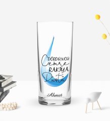 Kişiye Özel Renkli Baskılı Dördüncü Cemre Tasarımlı Rakı Bardağı-1