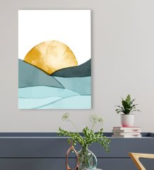 BK Gift Otel Odası Konseptli Kanvas Tablo 50x70cm-40