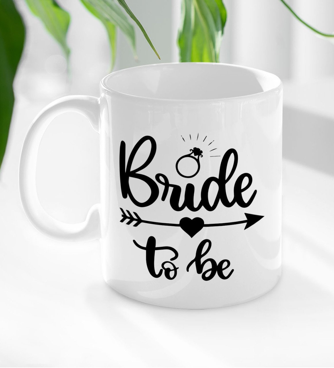 BK Gift Bride To Be Tasarımlı Beyaz Kupa Bardak-2