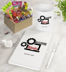 Kişiye Özel Bilgisayar Mühendisi Nostaljik Lezzetler Defter Kalem Kupa Hediye Seti