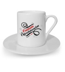 Kişiye Özel Canım Öğretmenim Türk Kahvesi Fincanı - 2