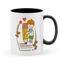 Kişiye Özel Canım Öğretmenim Siyah Kupa Bardak - 1