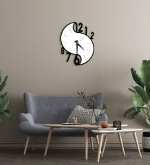 BK Gift Dekoratif 45cm Ahşap Duvar Saati-152