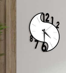 BK Gift Dekoratif 45cm Ahşap Duvar Saati-152