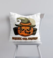 BK Gift Halloween Trick or Treat Tasarımlı Yastık-1