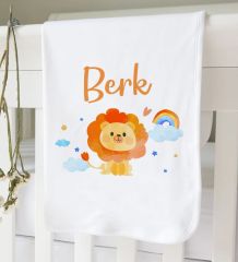 BK Kids Kişiye Özel İsimli 6 Parça Bebek Body Zıbın Battaniye ve Yastık Hediye Seti, Yeni Doğan Bebek Giyim Hediyesi-7