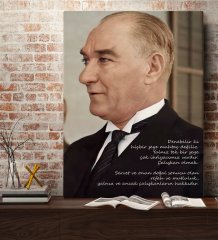 BK Gift Atatürk Temalı Kanvas Tablo 70x100cm-43