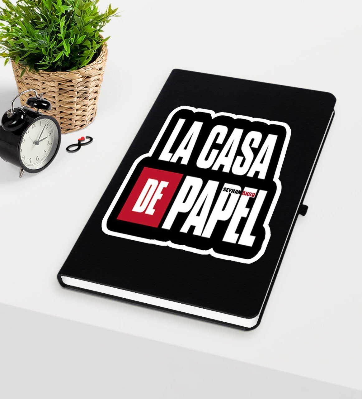 Kişiye Özel La Casa De Papel Siyah Defter - 23