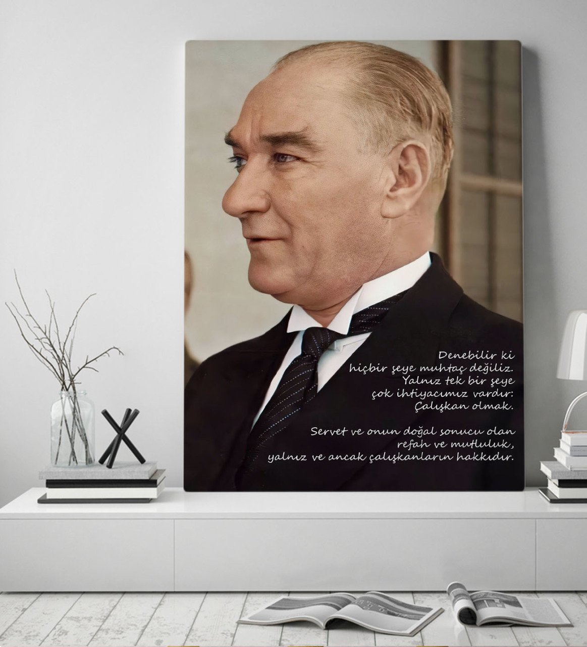 BK Gift Atatürk Temalı Kanvas Tablo 50x70cm-43