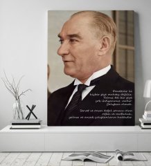 BK Gift Atatürk Temalı Kanvas Tablo 50x70cm-43