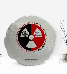 Kişiye Özel İsimli Radyoterapist Tasarımlı Dekoratif Kırlent Yastık-1
