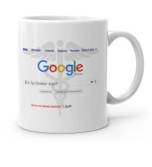 Kişiye Özel Google En İyi Doktor Beyaz Kupa Bardak - 1