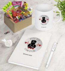 Kişiye Özel Acil Tıp Teknisyeni Nostaljik Lezzetler Defter Kalem Kupa Hediye Seti-3