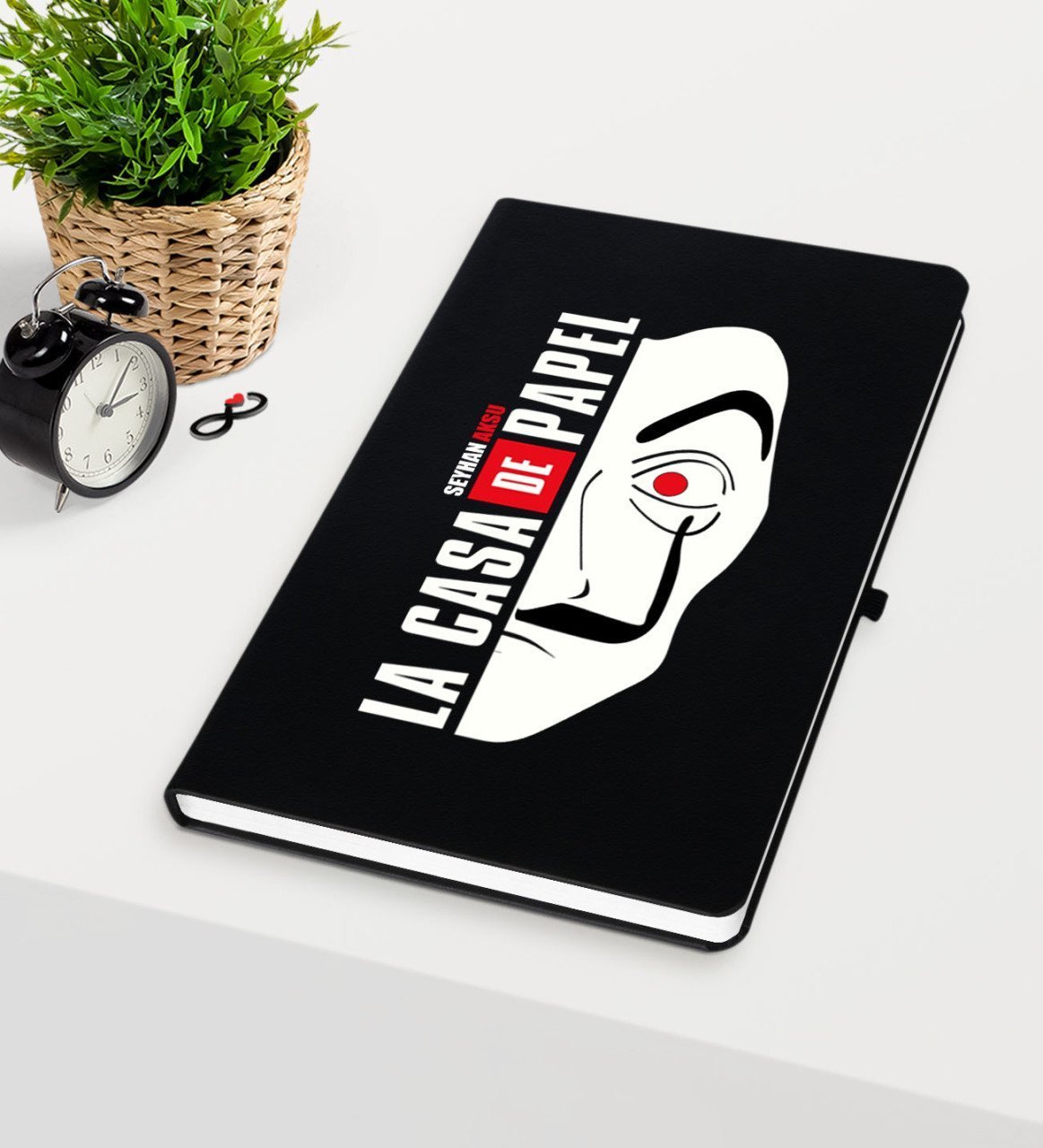 Kişiye Özel La Casa De Papel Siyah Defter - 20