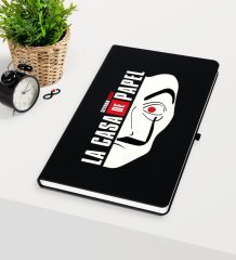 Kişiye Özel La Casa De Papel Siyah Defter - 20