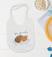 BK Kids İyi Geceler Tasarımlı Bebek Mama Önlüğü - Model 1