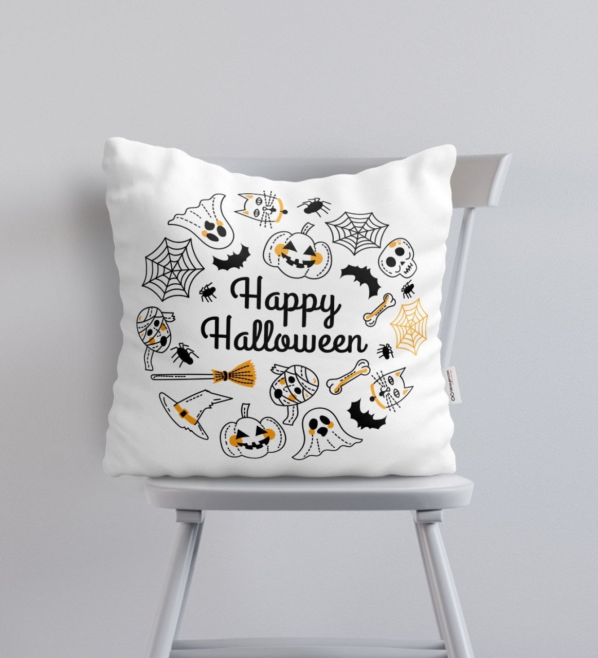 BK Gift Happy Halloween Tasarımlı Yastık-5