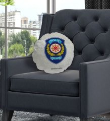 Kişiye Özel İsimli Polis Çevik Kuvvet Tasarımlı Dekoratif Kırlent Yastık-1