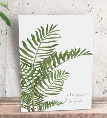BK Gift Green Plant Tasarımlı Dekoratif Mini Kanvas Tablo 15x20cm-4