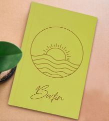 BK Gift Kişiye Özel İsimli Sarı Sert Kapaklı Defter ve Middle Kupa Seti, Arkadaşa Hediye, Yeni İş Hediyesi, Doğum Günü Hediyesi-7