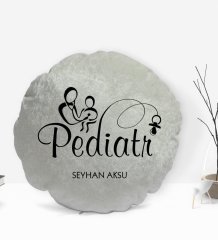 Kişiye Özel İsimli Pediatr Tasarımlı Dekoratif Kırlent Yastık-1