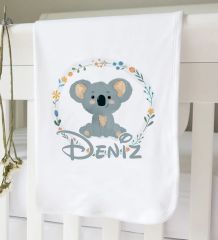 BK Kids Kişiye Özel İsimli Bebek Battaniye ve Yastık Hediye Seti, Yeni Doğan Bebek Hediyesi, Bebek Uyku Seti-29