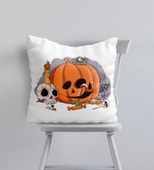 BK Gift Happy Hallowen Tasarımlı Yastık-2