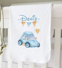 BK Kids Kişiye Özel İsimli Bebek Battaniye ve Yastık Hediye Seti, Yeni Doğan Bebek Hediyesi, Bebek Uyku Seti-28
