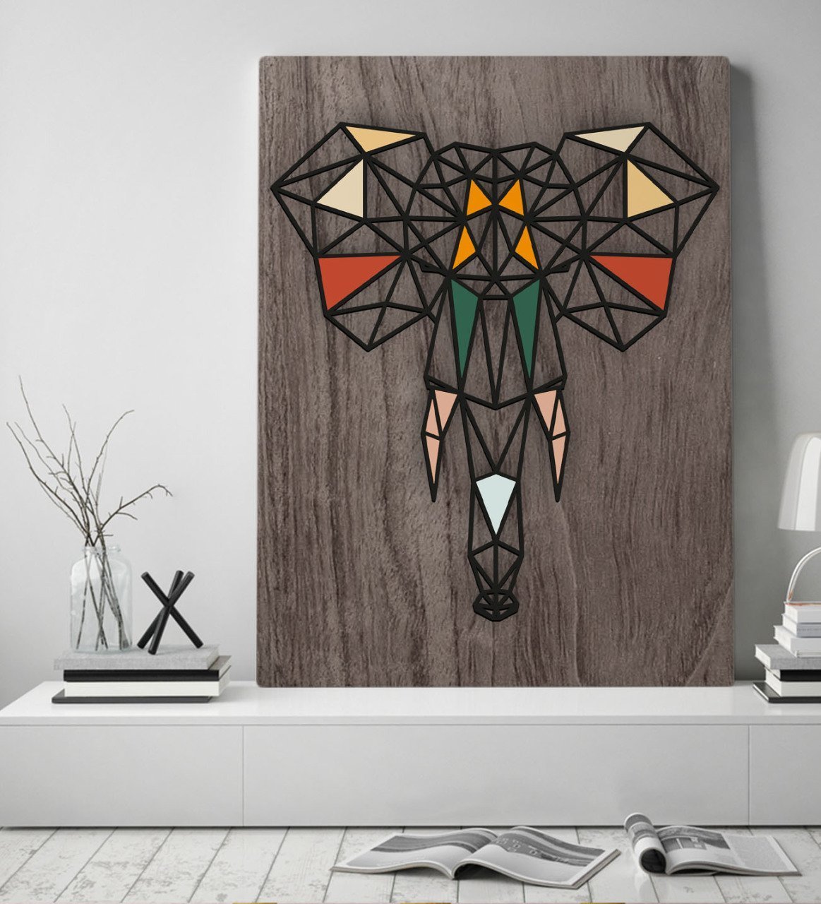 BK Home Fil Tasarımlı Kanvas Tablo 50x70cm-1