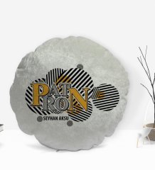 Kişiye Özel İsimli Patron Tasarımlı Dekoratif Kırlent Yastık-12